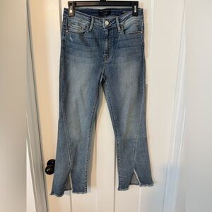 Sanctuary connector kick crop standard rise  Frayed Hem